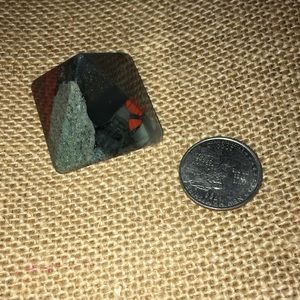 Hand carved Blood stone pyramid